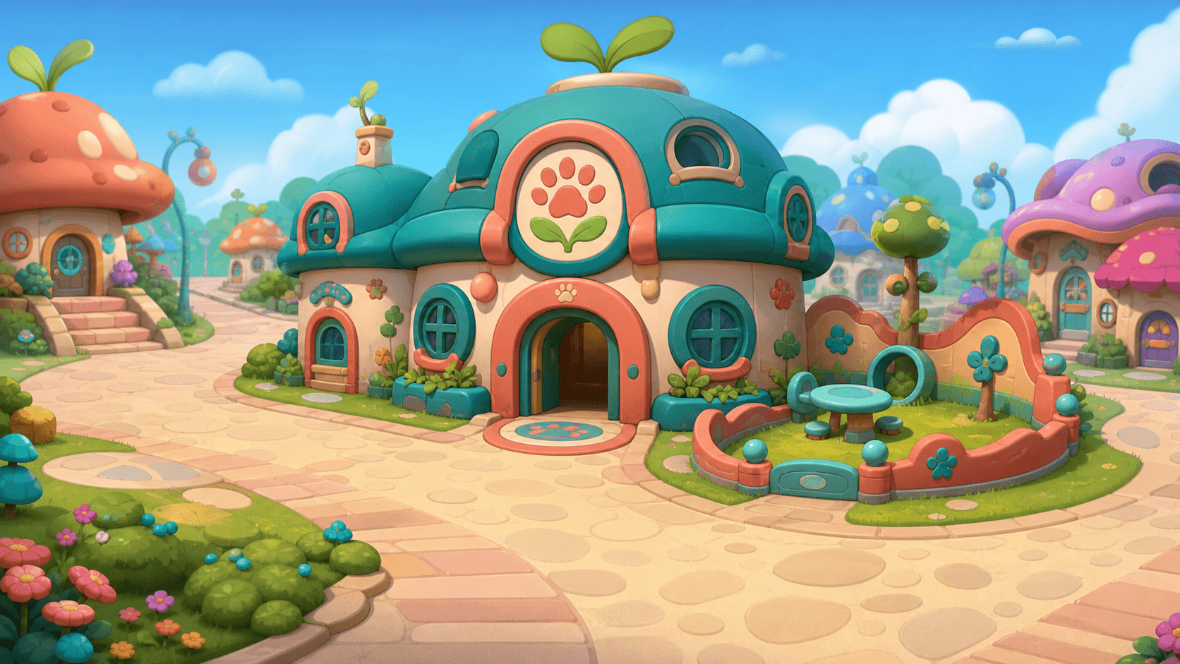 Bump City Adoption Plaza game area