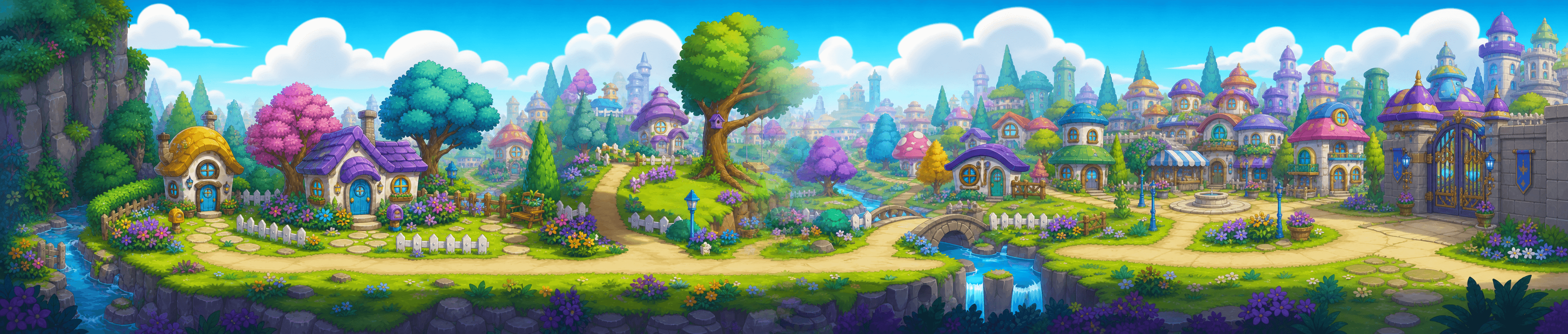 Mushroom Town game area