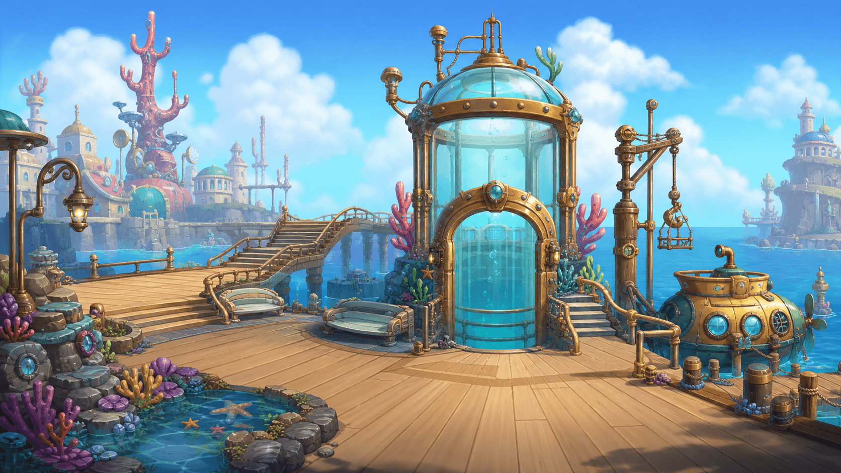 Tidecall Pier game area